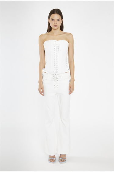 Off-White Lace-Up Corset-Top