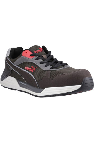 Puma Safety Mens Frontside Ivy Low Safety Trainers - Ivory/White/Red