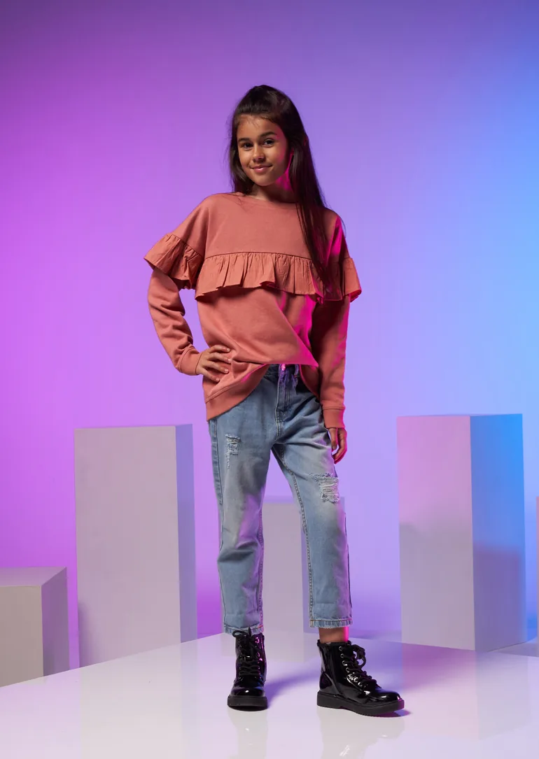 Laurel Ruffle Yolk Sweat