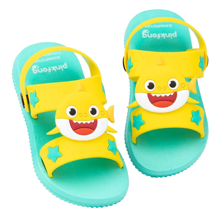 Baby Shark Childrens/Kids Sandals - Yellow/Blue - 2