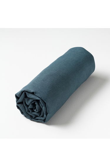 ELINA Pre-Washed Linen Fitted Sheet