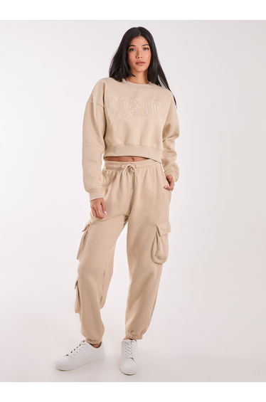 Boston Silk Detail Crop Sweater