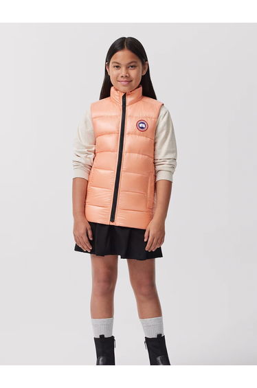 Canada Goose Girls Down Padded Crofton Gilet in Pink
