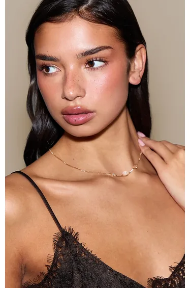 Gold Pearlescent Necklace