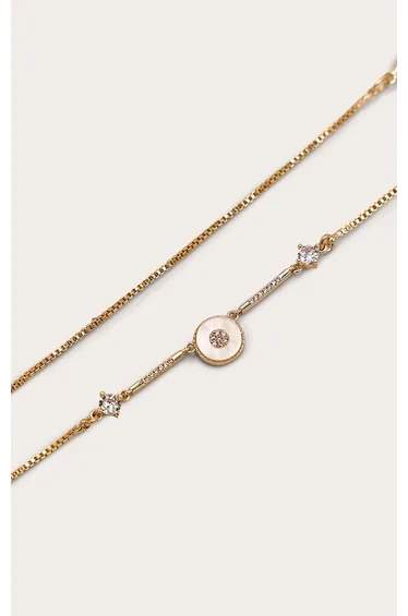 Gold Pearlescent Necklace