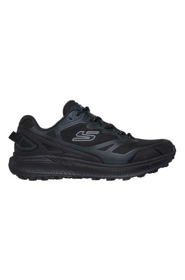 Skechers Mens Ridgestar Lace Up Flat Trainers - Black