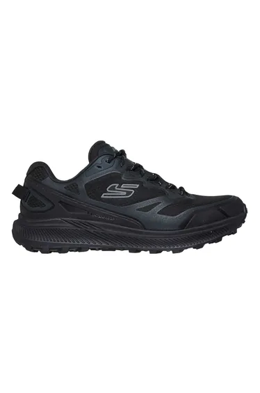 Skechers Mens Ridgestar Lace Up Flat Trainers - Black