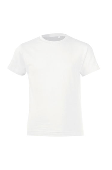 SOLS Childrens/Kids Regent Short Sleeve Fitted T-Shirt - White