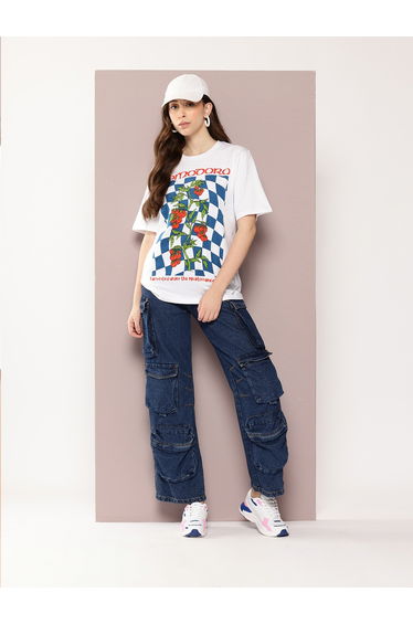 Women Oversized Crew Neck T-Shirt