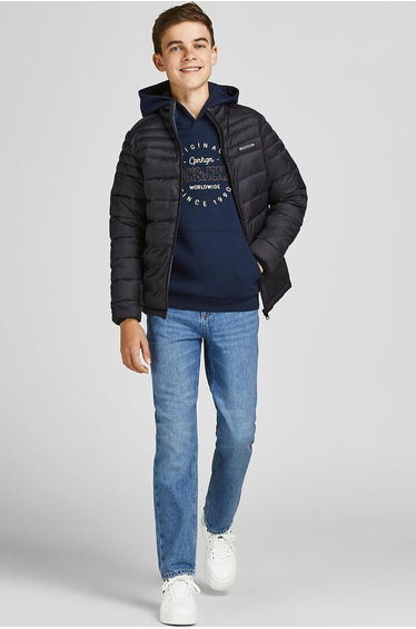 Mid Rise Straight Jeans