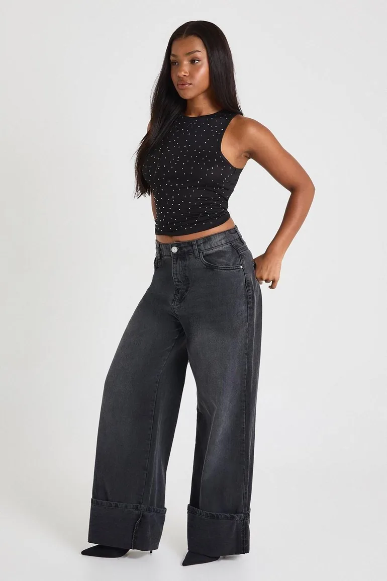 Studded Ribbed Racer Vest - 2