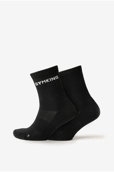 Linear Crew Sock (2Pk) Black