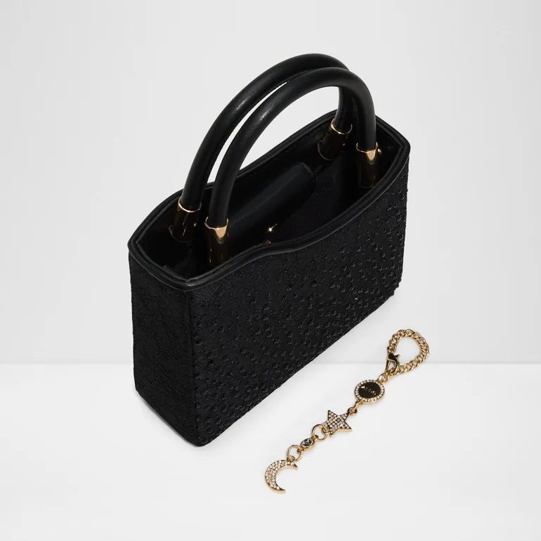 حقيبة يد الدو باللون الأسود - 3