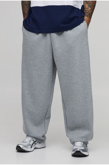 Balloon Fit Saint Tropez Embroidered Jogger - grey marl