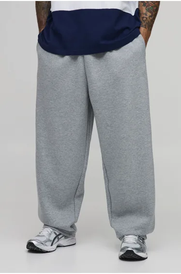 Balloon Fit Saint Tropez Embroidered Jogger - grey marl