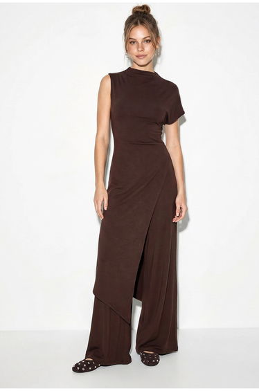 LUCCI Cotton Wide-Leg Jumpsuit