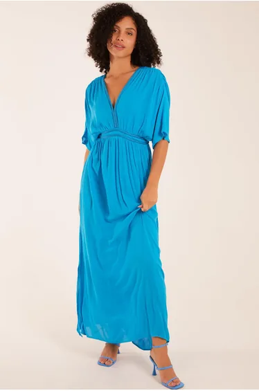 Rope Detail V Neck Maxi Dress