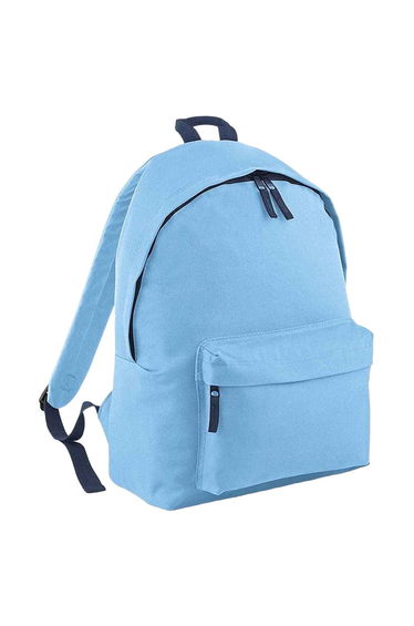 Bagbase Original Plain Backpack - Sky Blue/French Navy