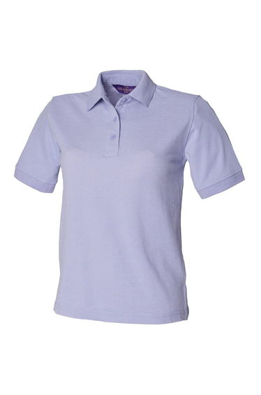 Henbury Womens/Ladies Pique Polo Shirt - Lavender