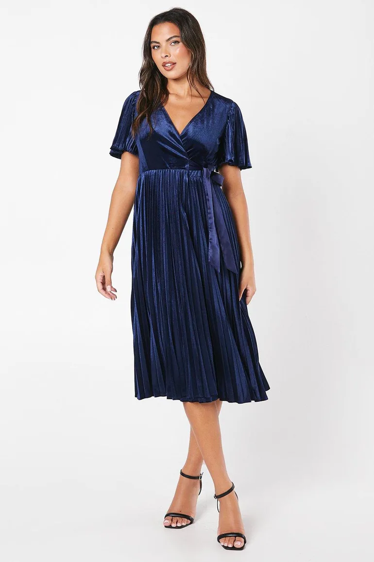 open lace back dress Plus Size Winter Dress | Long Velvet Wrap Dress