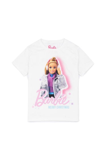 Barbie Girls Christmas T-Shirt - White