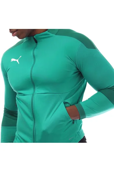 Boy's Puma Juniors Final Training Jacket in Green