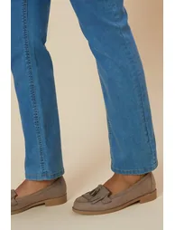 Wide Fit Leigh Fringe Loafers - 1