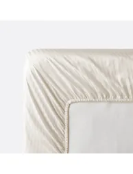 Opale Striped Cotton Satin Fitted Sheet with 30cm Flap - 2