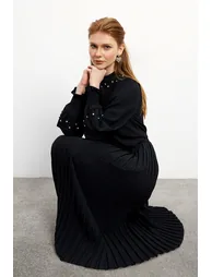 Valeria Skirt and Blouse Set - Black - 3