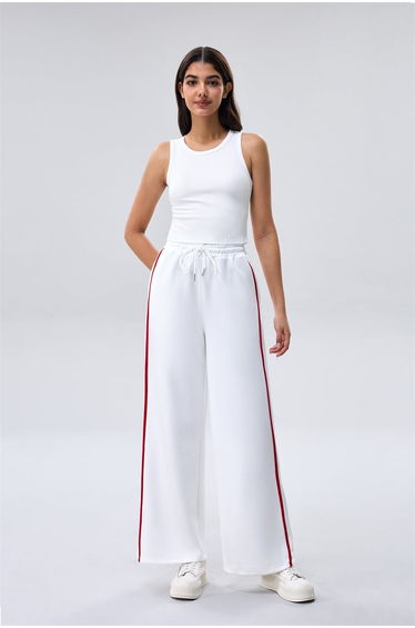 Side Stripe Wide Leg Pants