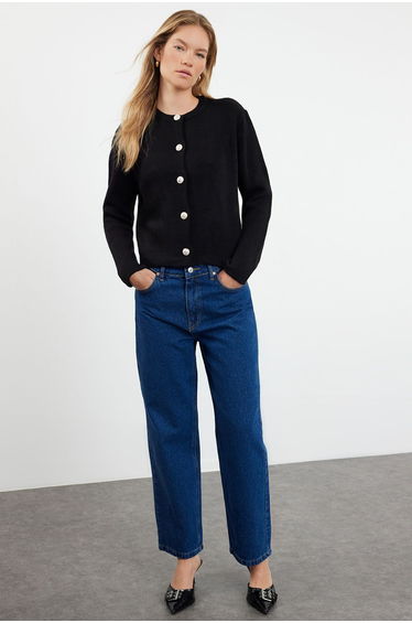 Cardigan - Black - Regular fit product thumbnail 3