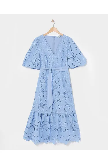Joanna Hope Blouson Sleeve Lace Dress