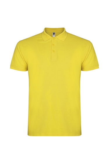 Roly Mens Star Short-Sleeved Polo Shirt - Yellow