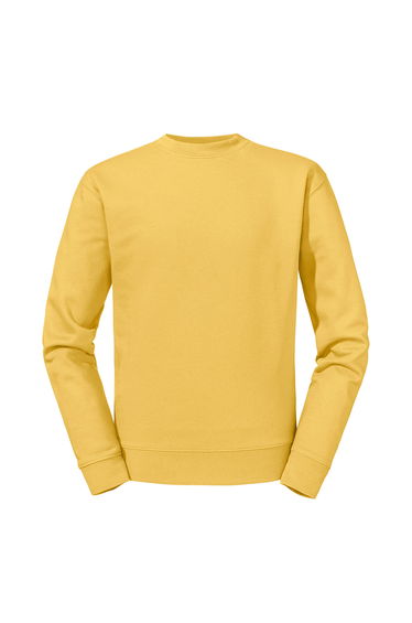 Russell Mens Set-in Sweatshirt - Mustard Yellow