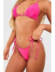 Essentials Tie Side Bikini Brief - bright pink - 2