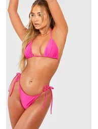 Essentials Tie Side Bikini Brief - bright pink - 1