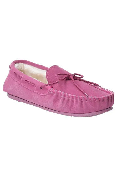 Hush Puppies Womens/Ladies Allie Slip On Leather Slipper - Rose