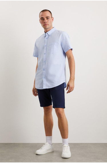 Light Blue Short Sleeve Oxford Shirt