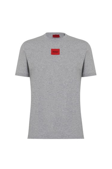 Hugo Mens Diragolino Chest Logo T-Shirt - Grey