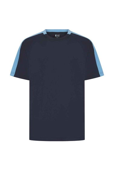 Finden and Hales Unisex Team T-Shirt - Navy/Sky Blue
