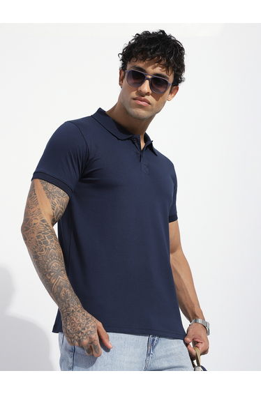 Men Regular Fit Short Sleeve Solid Polo