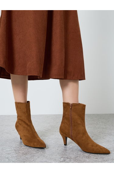 Women Brown Suede Ankle Boots