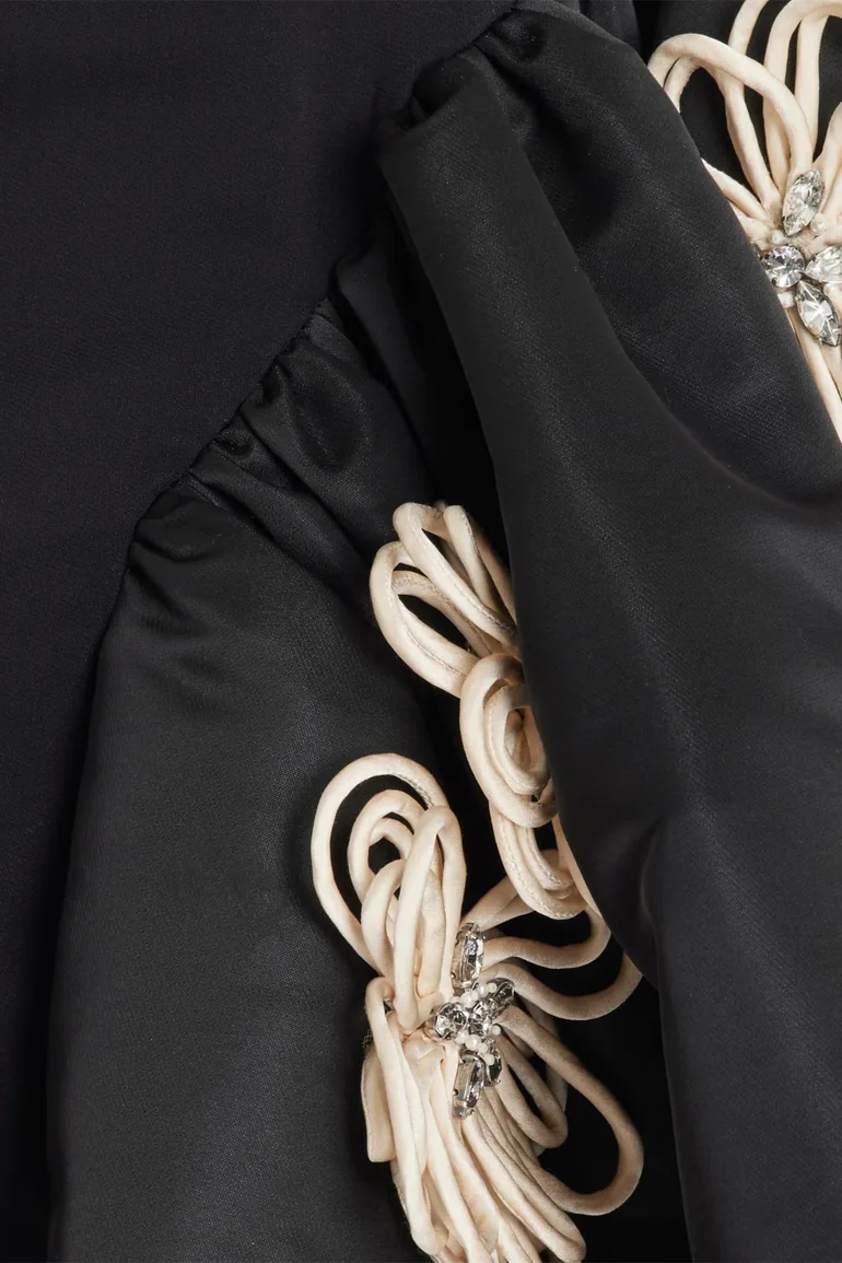 Leona Floral Applique Bandage Mini Dress - 7