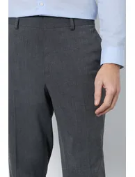 Mid Grey Tailored Fit Essential Suit Trousers - 3