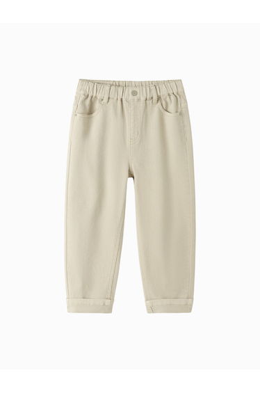Boys' Denim Pants With Folded Hem