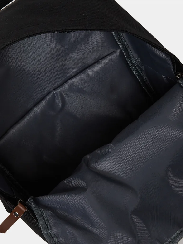 Patch Detail Backpack with Zip Pocket - 4