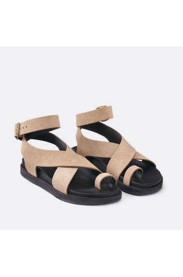 Leather Toe Post Sandals