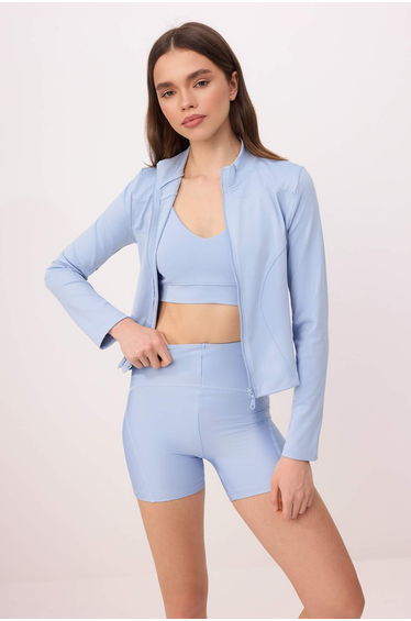 Light Blue Diving/Scuba Knitted Sports Jacket