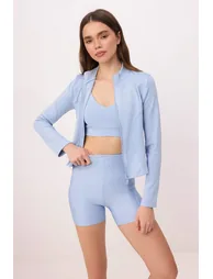 Light Blue Diving/Scuba Knitted Sports Jacket