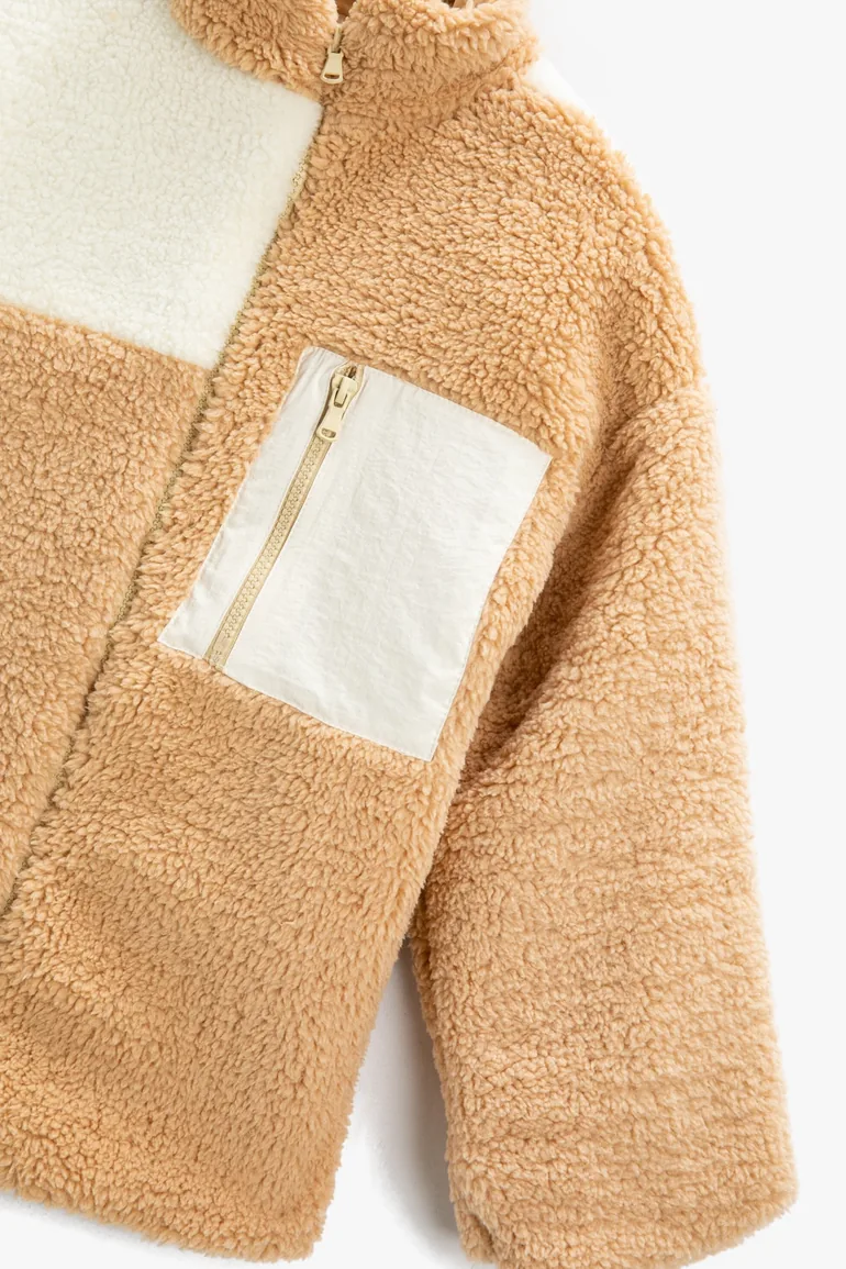 Girls' Camel Hair Jacket 3WKG20006AK - 2